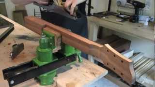 Fabrication manche guitare electrique Eric Stiegler  Luthier [upl. by Llemhar129]