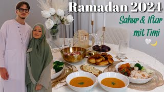 RAMADAN 2024  Erstes Sahur amp Iftar mit Timi 🤍 [upl. by Attecnoc]