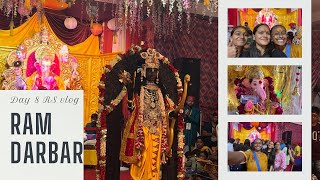 Ram Darbar  Ganesh Utsav Vlog  Day 8  Ganesh Chaturthi  Ganesh Visarjan  Rs Vlogs [upl. by Anehs]