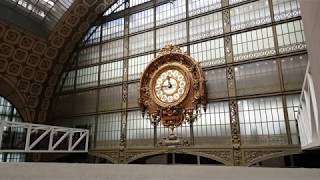 Lhorloge du Musée dOrsay Orsai museum Paris with minimal music [upl. by Dunkin]