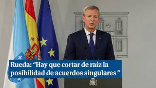 Rueda pide a Sánchez que quotcorte de raízquot la negociación bilateral sobre Cataluña [upl. by Trask]