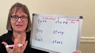 How to Pronounce Take and Stake Aspirated and Unaspirated T in English and S blends [upl. by Seaman]