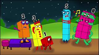 NB 8 Shut Up Dont keep your singing we want to sleep  Numberblocks Fanmade Coloring Story [upl. by Yrogreg]