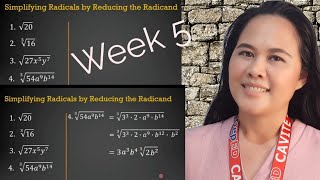 Part 1  Simplifying Radical Expression Reducing the Radicand amp Index of Radical Expression [upl. by Delanie]