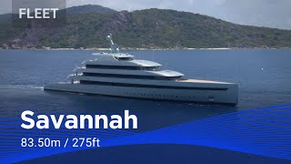 8350m  275ft Savannah First Hybrid Motoryacht in the World  Feadship [upl. by Iover352]