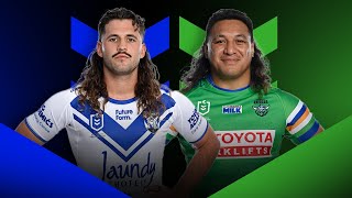 NRL 2024  Bulldogs v Raiders Round 22  Match Preview [upl. by Anohsal]