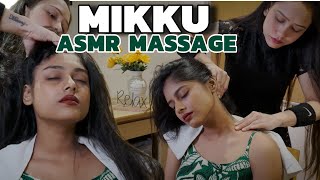 Asmr head massage by Mikku barber 💈Indian Barber 💈Deep tissue massage [upl. by Eelime32]