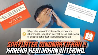 spaylater dinonaktifkan karena kebijakan internal [upl. by Werna]