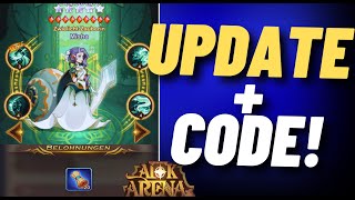 UPDATE NEUER HELD  Neuer CODE Afk Arena [upl. by Tnerual]