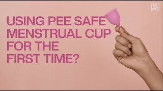 How to Use Menstrual Cup  How to insert a Menstrual cup Menstrual Cup Folds  Pee Safe [upl. by Neiluj]