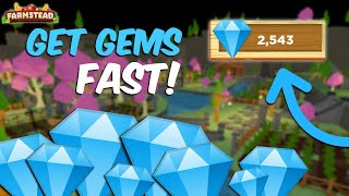 How To Get Gems FAST  Farmstead Roblox [upl. by Naivaj621]