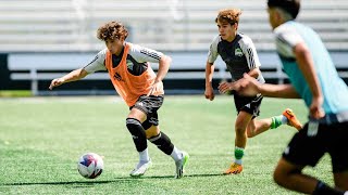 Training Report Sounders Academy prep for start of season [upl. by Enitsua]