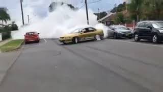 HOLDEN VX SS SUPERCHARGED LS1 BURNOUT  V8 REV LIMITER 65OHP [upl. by Einnok]