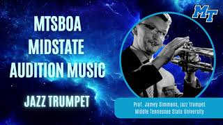 Mid State Jazz Trumpet excerpts Jamey Simmons [upl. by Eluj]