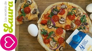 Como hacer PIZZA en SARTEN  Comidas Saludables [upl. by Ddat]