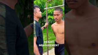 Height Measurement 170 Cm हाइट youtubeshorts jdphysicalacademykanpur viralshorts [upl. by Enitsenre]