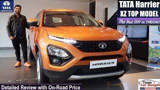 Tata Harrier Top Model XZ Detailed Review with On Road price  Tata Harrier Review [upl. by Abran154]