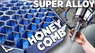 CNC Machining Honeycomb in a SUPER ALLOY [upl. by Gerdeen]