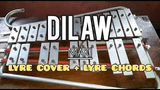 MAKI  DILAW  LYRE COVER  LYRE CHORDS  SIMPLE LYRE CHORDS 2024 [upl. by Lubeck]