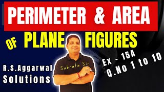 Perimeter amp Area  Class 10  RSAggarwal Solutions  Triangles [upl. by Dalton]