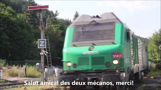 Train de bois La Bastide Saint Laurent les Bains  31 juillet 2024 [upl. by Cart]