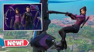 NEW HAWKEYE Bundle Gameplay in Fortnite WINDSURFING Glider [upl. by Melamed230]