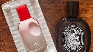 Diptyque Fleur de Peau vs Glossier You perfume comparison [upl. by Arreit]