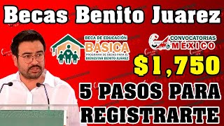 🚨💥 AVISO URGENTE 👉🏽 CORDINACIÓN DE BECAS 5 PASOS PARA REGISTRARTE y solicitar BECA BENITO JUÁREZ 🤑✨ [upl. by Fornof44]