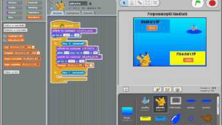 Scratch Tutorial Pokemon Battle P3 [upl. by Llevol]