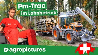 Lohnunternehmen NAF GmbH aus der Schweiz Teil 2  Pfanzelt Pm Trac im Einsatz am Hacker und im Wald [upl. by Andrel963]