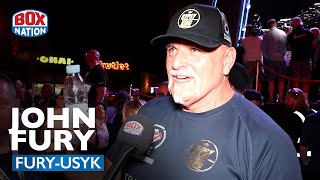 John Fury Responds To Team Usyk COMPLAINT About Ring Canvas [upl. by Alywt]