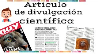 Artículo de divulgación científica y sus partes [upl. by Onaireves]