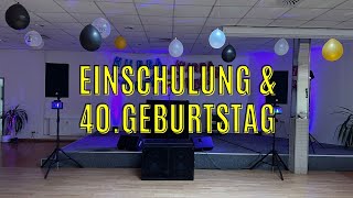 PA Anlagen Aufbau bei einer Einschulung  40 Geburtstag mit Live Gesang [upl. by Haerr]