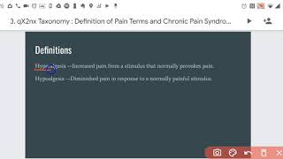 hypoalgesia hyperalgesia [upl. by Bohannon]
