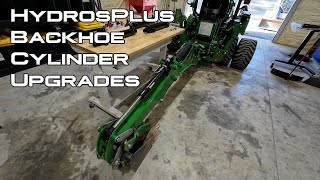 HydrosPlus Backhoe Cylinder Upgrades  John Deere 260B 270B 370B 260 270A [upl. by Enitsirk]