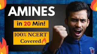 Amines Fast ONE SHOT🔥 20 Min Full Revision  NCERT Line by Line  Class 12  NEET  JEE [upl. by Benita854]