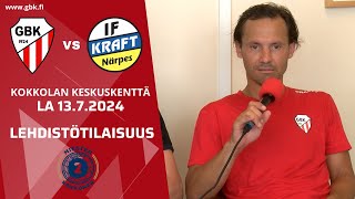 GBK  Närpes Kraft la 1372024  Lehdistötilaisuus [upl. by Etteniuq]