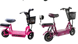 Scooter eléctrico para dos niños full equipado [upl. by Einnus280]