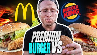 Burger King vs McDonald‘s PREMIUM BURGER im TEST [upl. by Alded172]