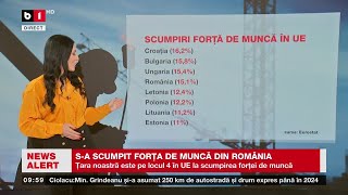 SA SCUMPIT FORȚA DE MUNCĂ DIN ROMÂNIAȘtiri B1TV16 dec 2023 [upl. by Lseil]