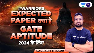 MISSION GATE APTITUDE 2024 I Expected Paper Special  Saurabh Thakur [upl. by Princess]