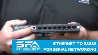 Ethernet to RS232 for CNC Networking  RS232 Serial [upl. by Saidel871]