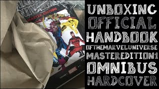 Idiot Fanboy Unboxing Official Handbook of the Marvel Universe Master Edition Omnibus Vol 1 HC [upl. by Esilegna]