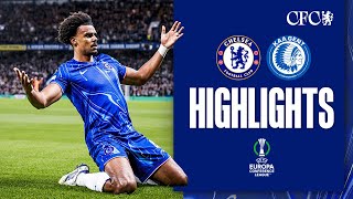 Chelsea 42 Gent  BLUES beat Belgian Buffalos  HIGHLIGHTS  UEFA Europa Conference League 2425 [upl. by Amias]