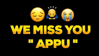 Miss You Appu Boss  Punnett Rajkumar  yuvarathnaa  Raajakumara Aj  kannada whatsapp status appu [upl. by Enelyahs459]