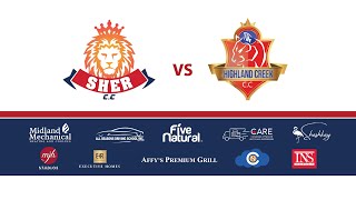 Yaari Cricket League T20  Sher Cricket Club Vs Highland Creek [upl. by Trebliw]