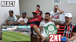 REACT PALMEIRAS 2X1 FLAMENGO  PALMEIRAS TRICAMPEÃO [upl. by Pogah696]