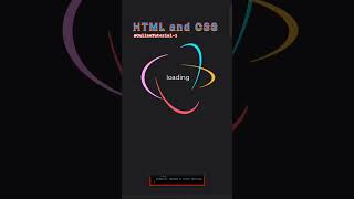 css loader html css tutorial for beginners html css full course html for coding css python [upl. by Hannis596]