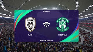 PAOK vs Hibernian 06072024 Club Friendlies PES 2021 [upl. by Humph]