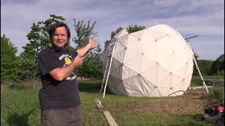 Assembling A Surplus Geodesic Space Dome [upl. by Meredi]